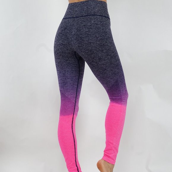 Ombre Yoga leggings seamless mid waistband - Picture 2 of 5